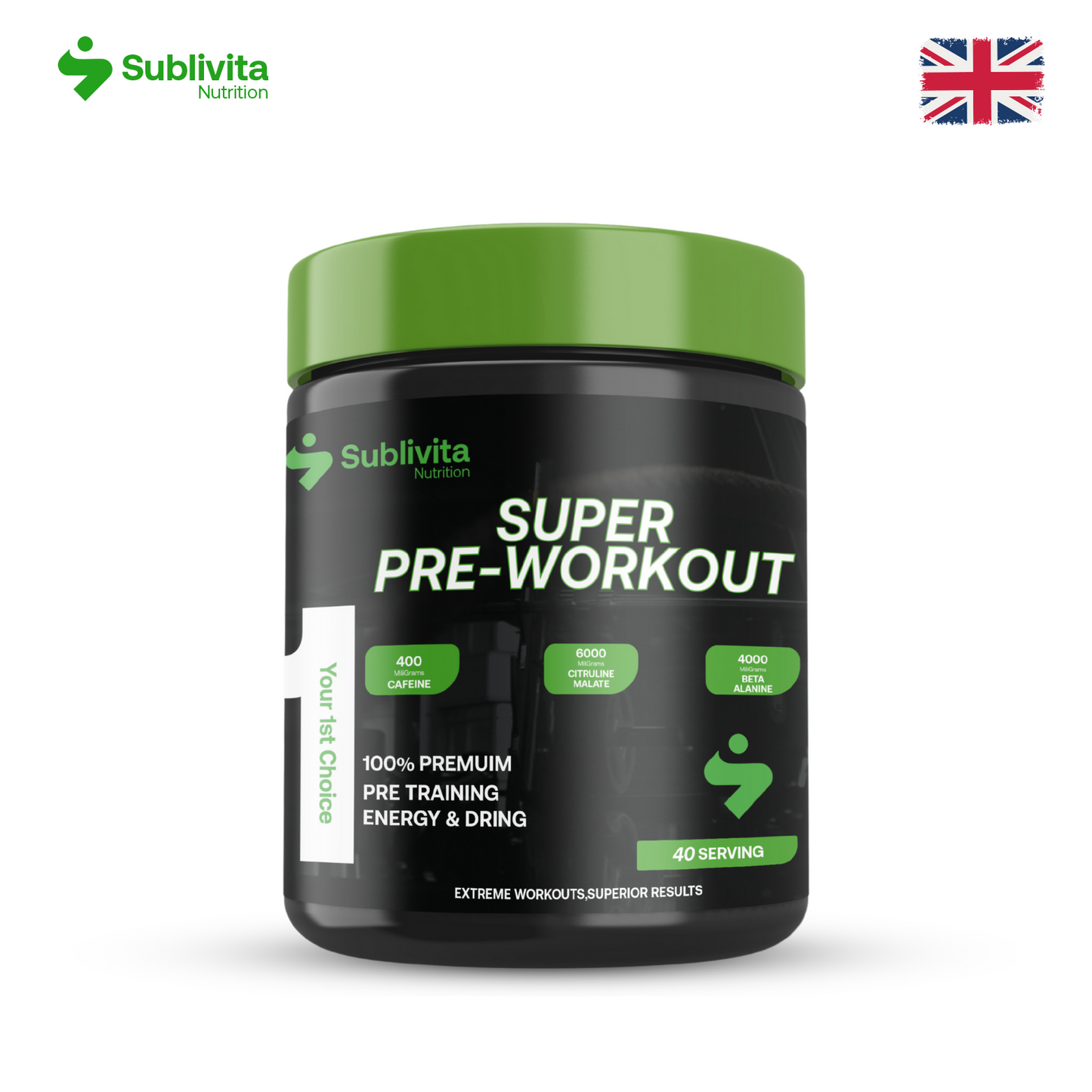 Sublivita SUPER PRE WORKOUT 350 GR